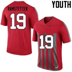 Youth Ohio State Buckeyes #19 Joe Ramstetter Throwback Nike NCAA College Football Jersey Spring GMV7644UT